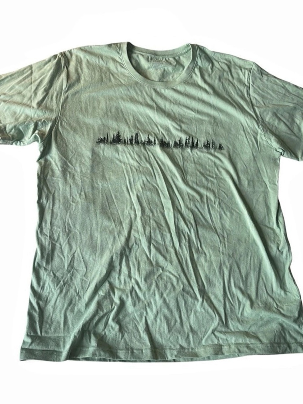 Tentree Juniper Tree Line Graphic T-Shirt Short Sleeve Graphic Tee in Green